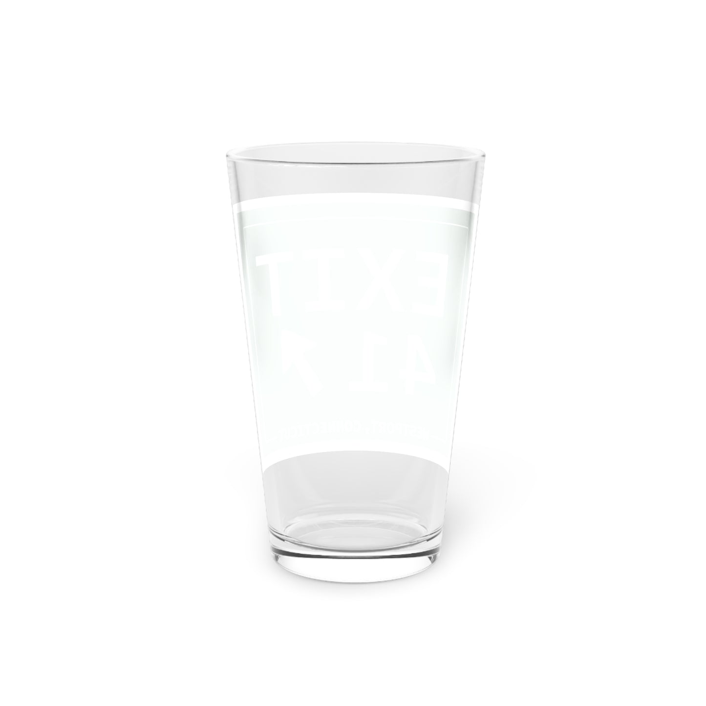 Vintage Exit 41 Merritt Parkway Sign Pint Glass, 16oz