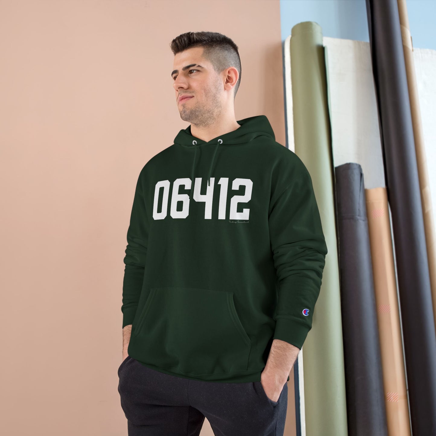 06412 Chester CT Zip Code Champion Hoodie
