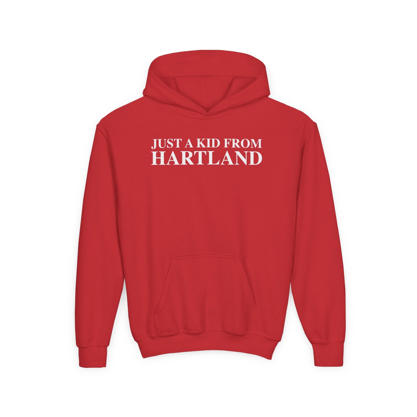 Just a kid from Hartland Youth Heavy Blend Hooded Sweatshirt