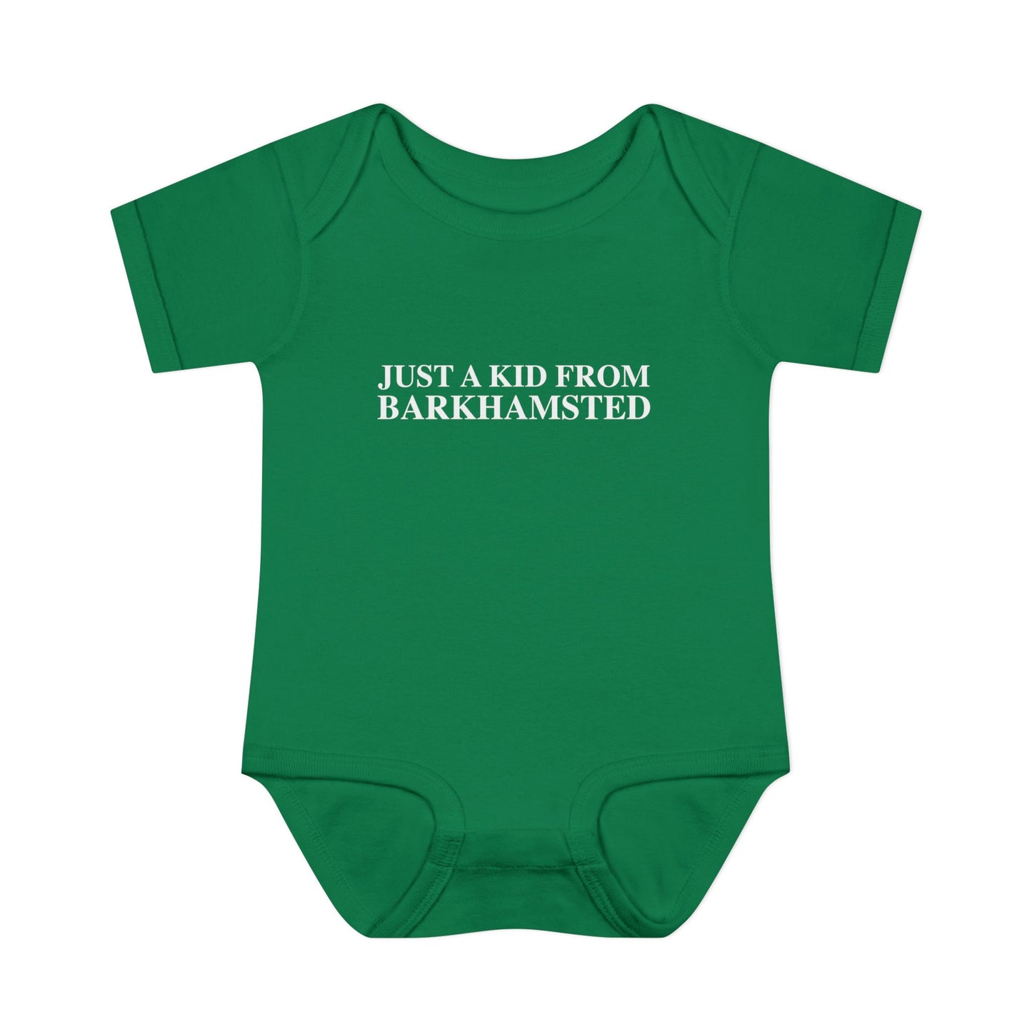 Just a kid from Barkhamsted Infant Baby Rib Bodysuit