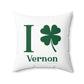 I Clover Vernon Spun Polyester Square Pillow