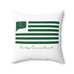 Derby Connecticut St. Patrick’s Day Flag Spun Polyester Square Pillow