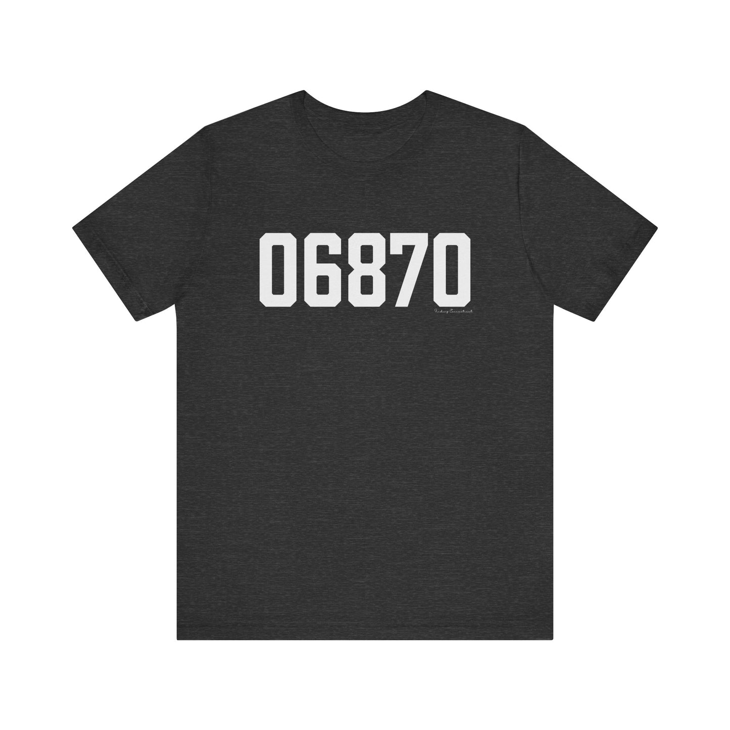 06870 - Greenwich CT Zip Code Unisex Jersey Short Sleeve T-Shirt