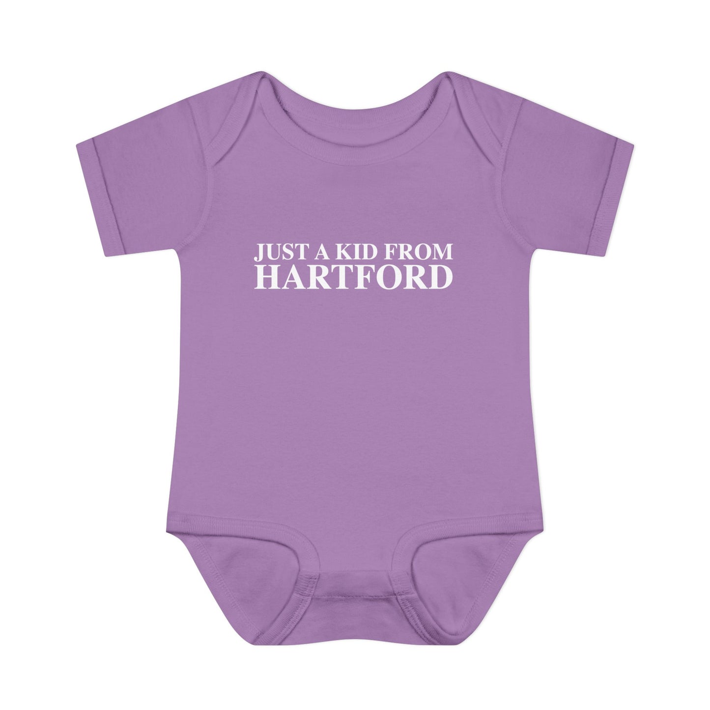 Just a kid from Hartford Infant Baby Rib Bodysuit