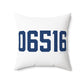 06516 West Haven Connecticut Zip Code Polyester Square Pillow