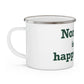 Norwalk is my Happy Place Enamel Camping Mug