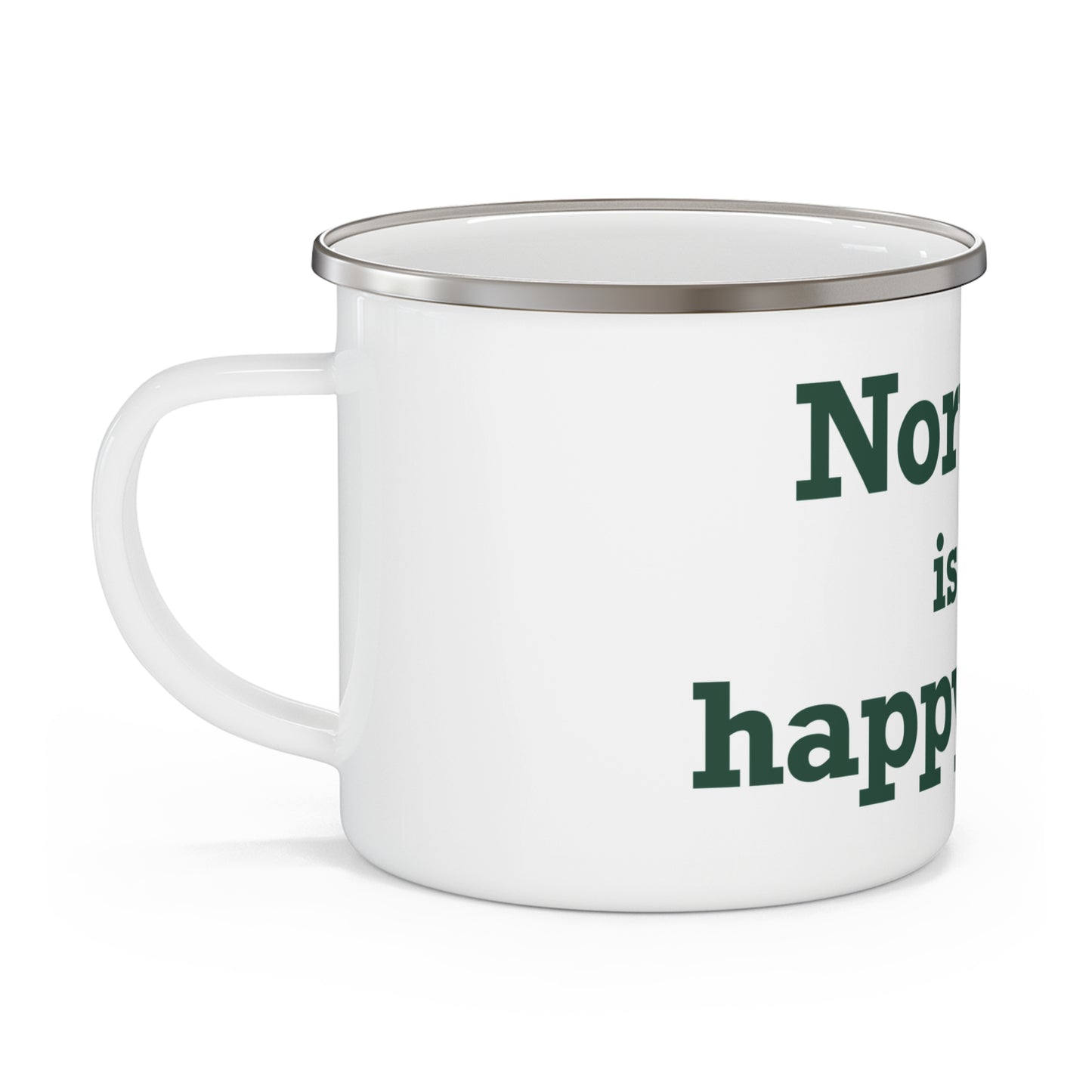 Norwalk is my Happy Place Enamel Camping Mug