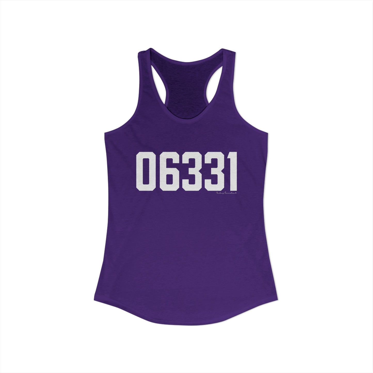 06331 Canterbury CT Zip Code Women's Ideal Racerback Tank Top