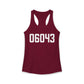 06043 Bolton CT Zip Code Women's Ideal Racerback Tank Top