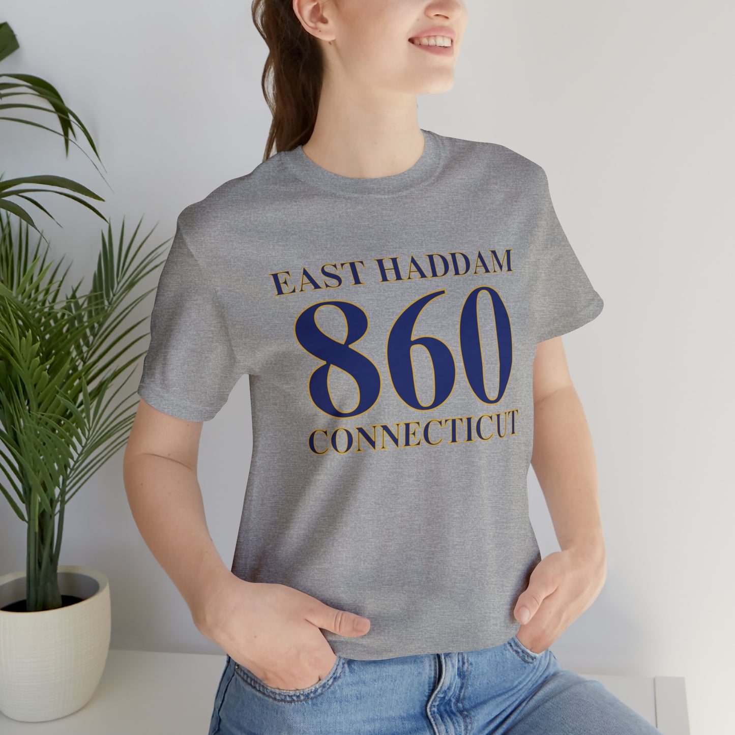 East Haddam 860 Connecticut Unisex Jersey Short Sleeve Tee