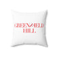 41 Tilt Greenfield Hill Spun Polyester Square Pillow