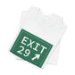 Vintage Exit 29 Merritt Parkway Sign Unisex Jersey Short Sleeve T-Shirt