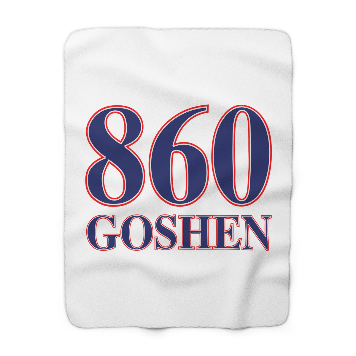 Goshen Red, White & Blue  Sherpa Fleece Blanket