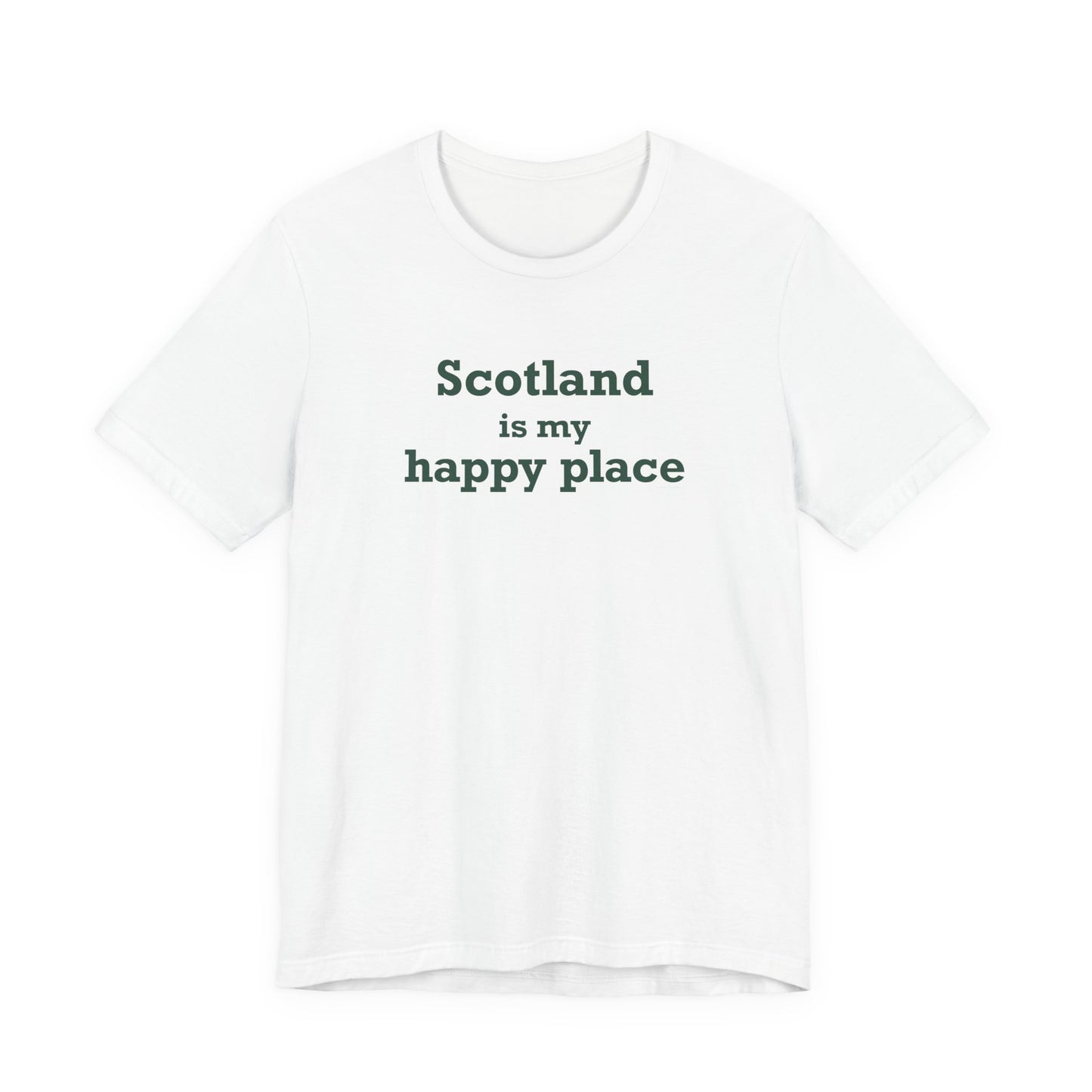 Scotland is My Happy Place Unisex Jersey Short Sleeve T-Shirt