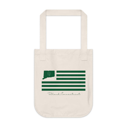 Tolland Connecticut St. Patrick’s Day Flag Organic Canvas Tote Bag