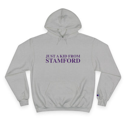 Just a kid from Stamford Champion Hoodie