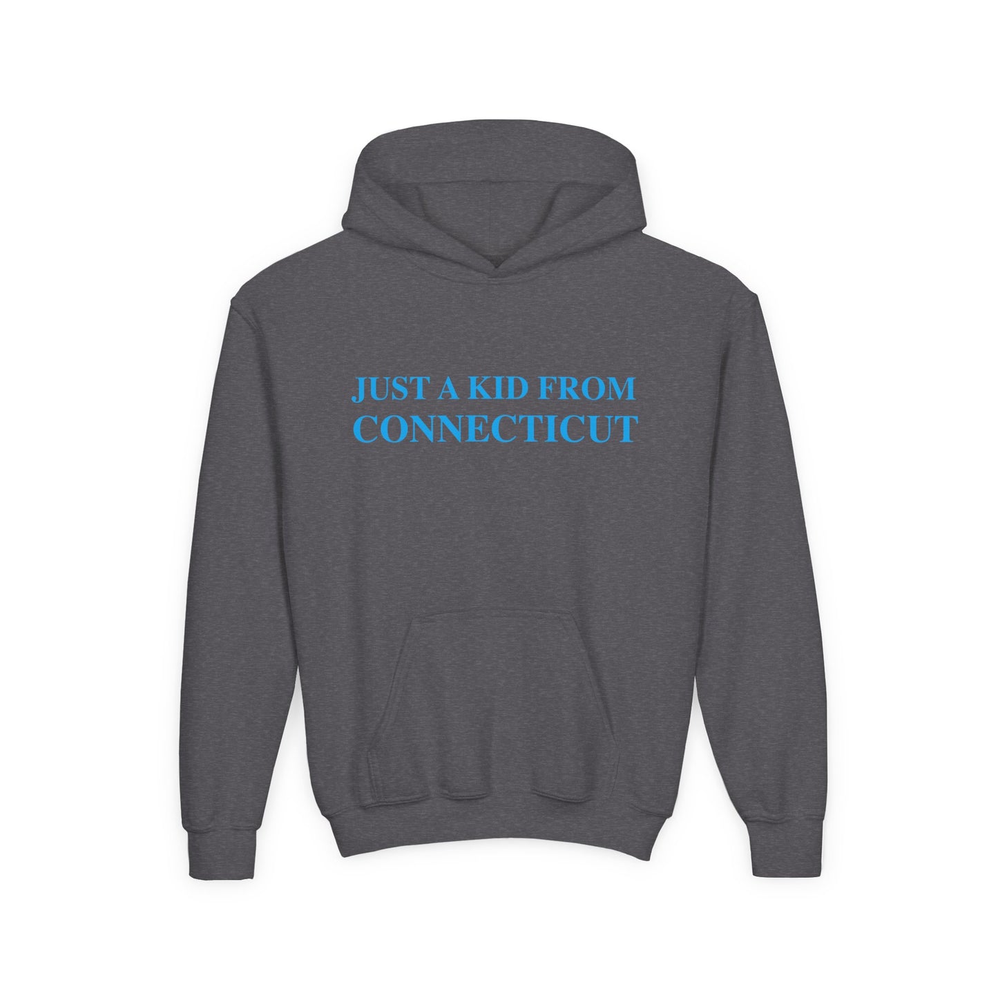 Just a kid from Connecticut Youth Heavy Blend Hooded Sweatshirt