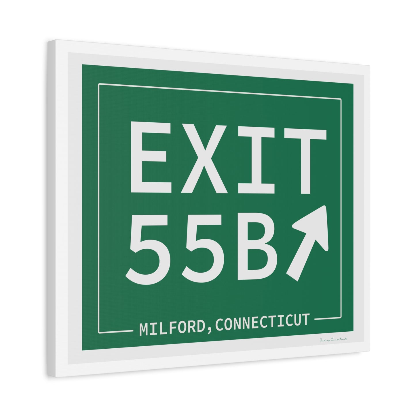 Vintage Exit 55B WCP Sign Matte Canvas, Stretched, 1.25"