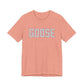 Goose Zip Code Gray & Purple Unisex Jersey Short Sleeve T-Shirt