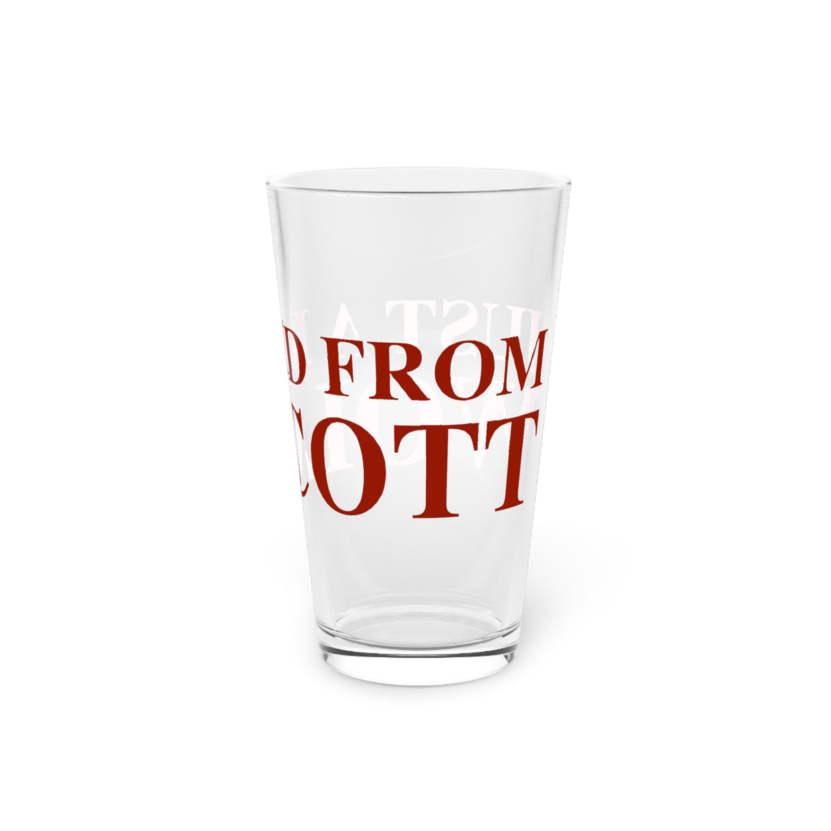Just a kid from Wolcott Pint Glass, 16oz