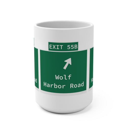 Vintage WCP Exit 55B Sign Mug 15oz