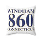 Windham 860 Connecticut  Spun Polyester Square Pillow