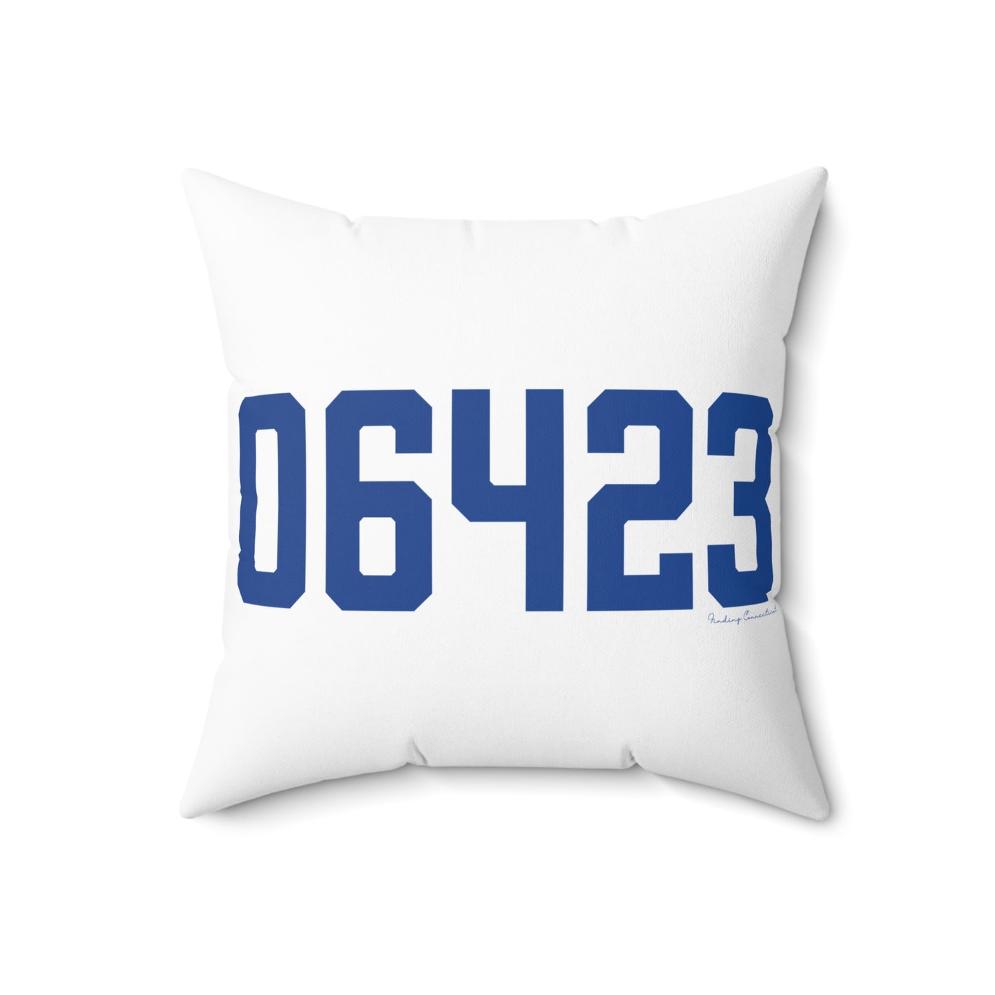06423 East Haddam Connecticut Zip Code Spun Polyester Square Pillow