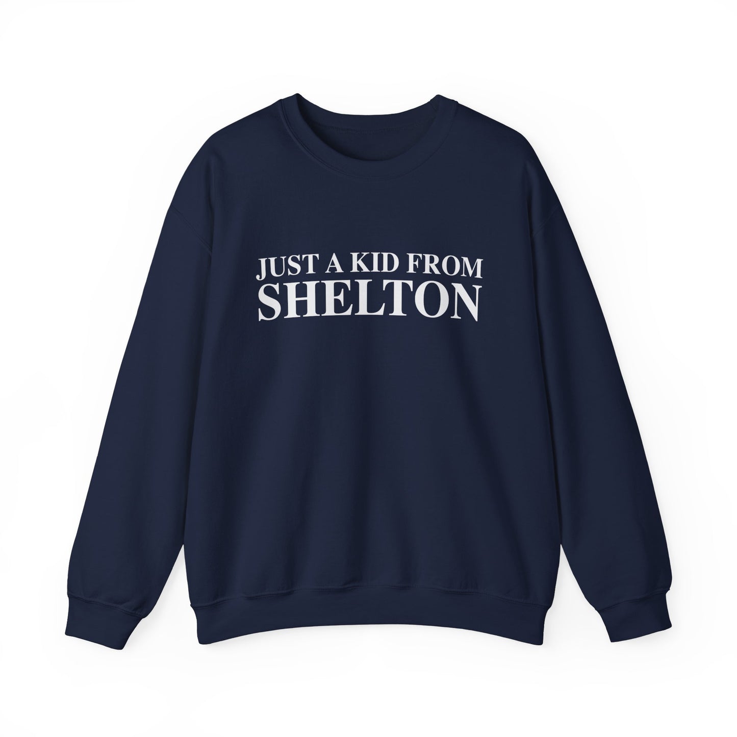 Just a kid from Shelton Unisex Heavy Blend™ Crewneck Sweatshirt