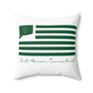 East Haven Connecticut St. Patrick’s Day Flag Spun Polyester Square Pillow