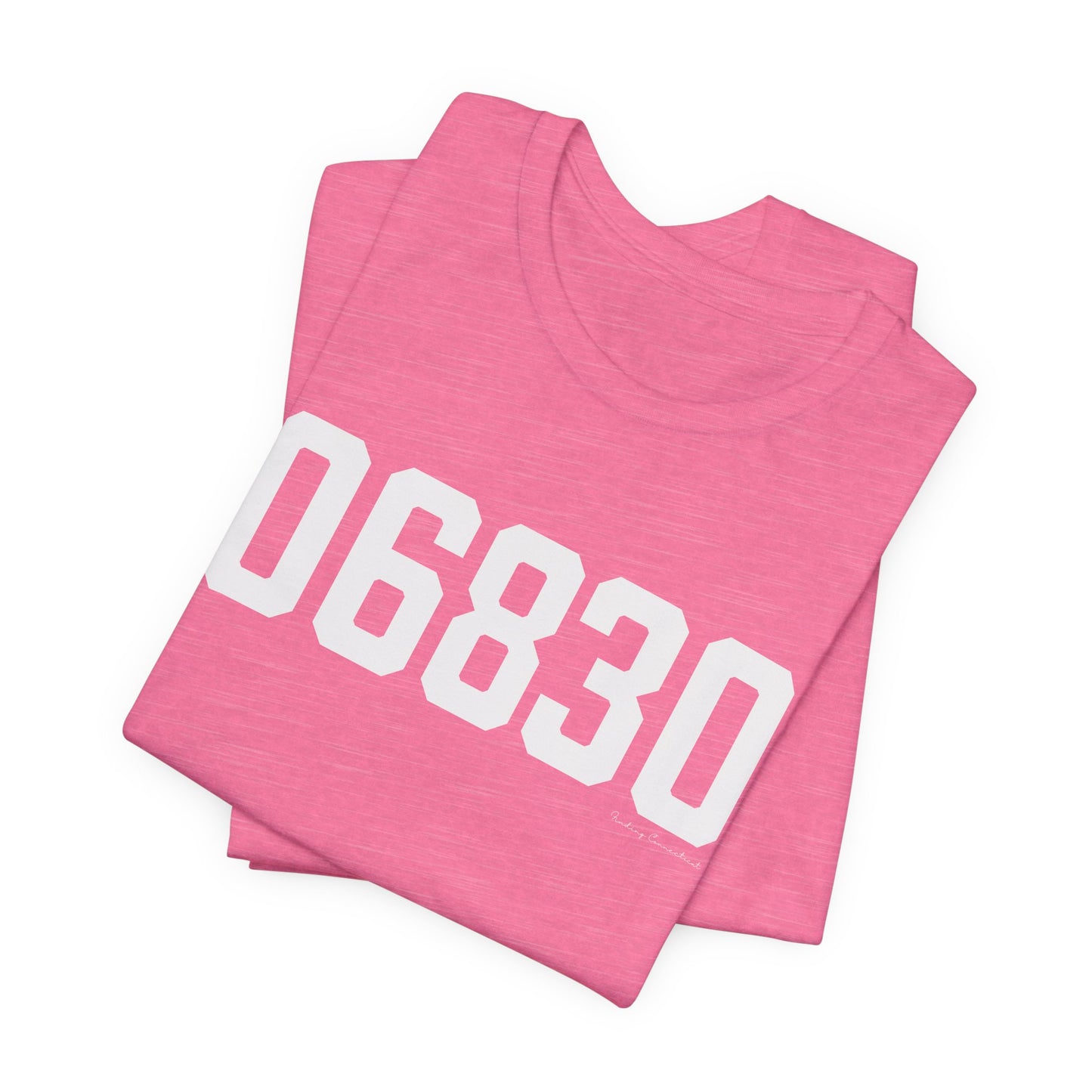 06830 - Greenwich CT Zip Code Unisex Jersey Short Sleeve T-Shirt