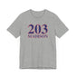 203 Madison Red White & Blue Unisex Jersey Short Sleeve T-Shirt