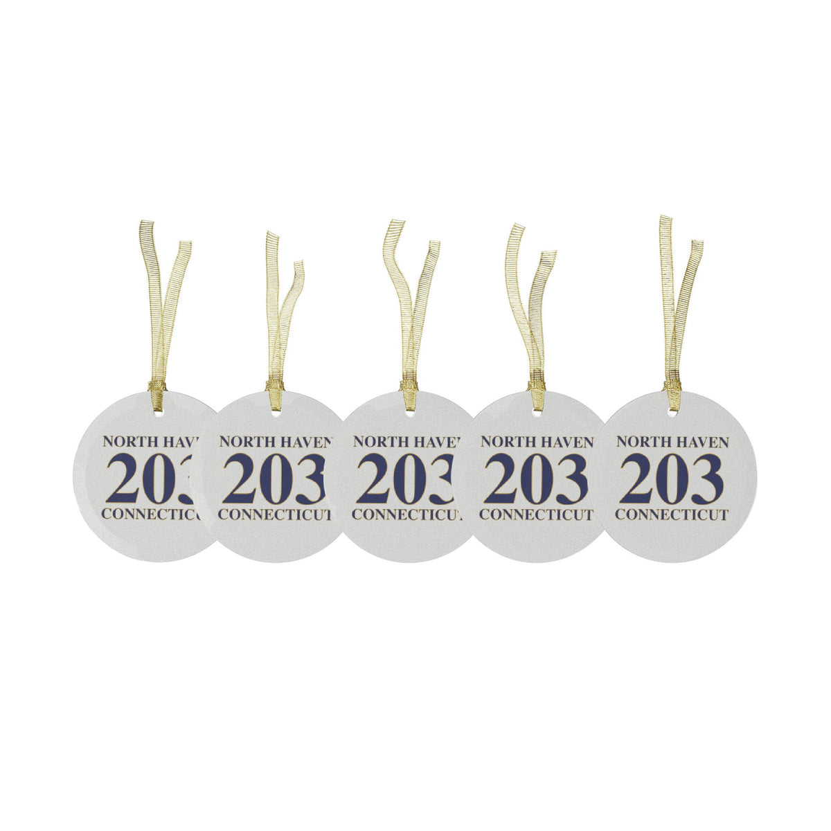 North Haven 203 Connecticut Glass Ornaments