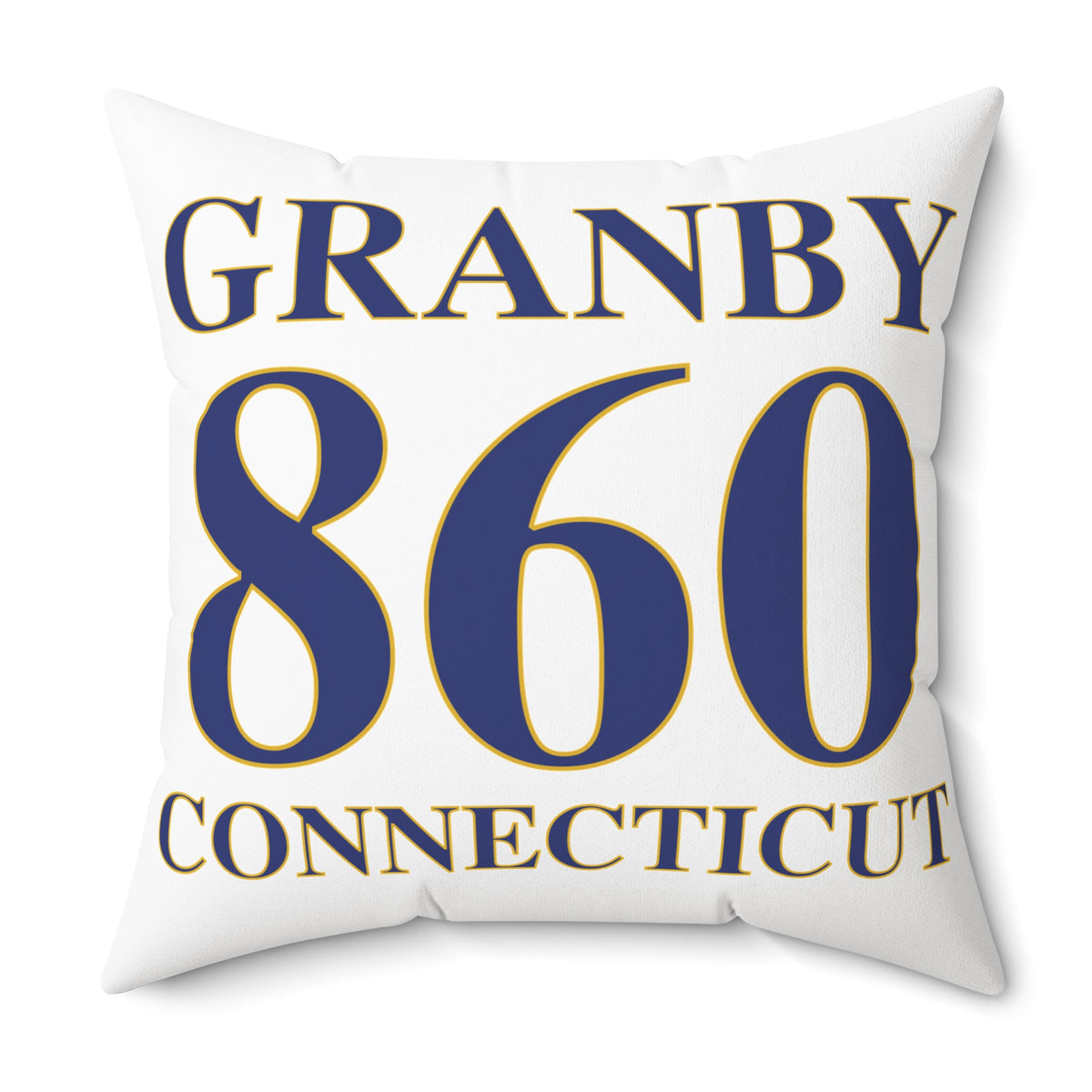 Granby 860 Connecticut Polyester Square Pillow