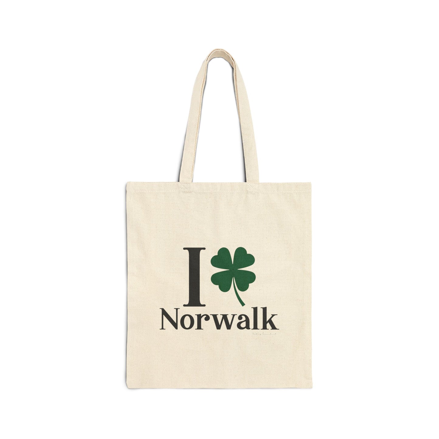 I Clover Norwalk Cotton Canvas Tote Bag