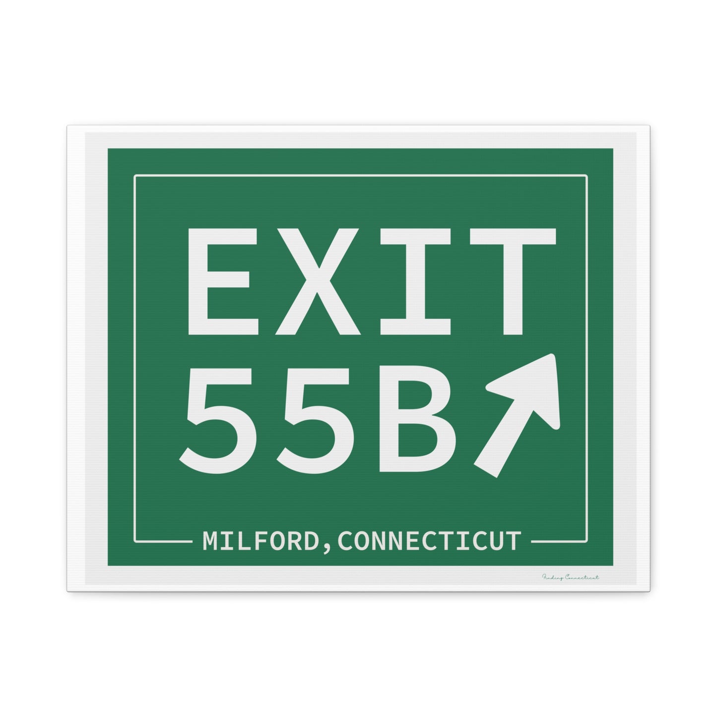 Vintage Exit 55B WCP Sign Matte Canvas, Stretched, 1.25"