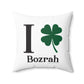 I Clover Bozrah Spun Polyester Square Pillow