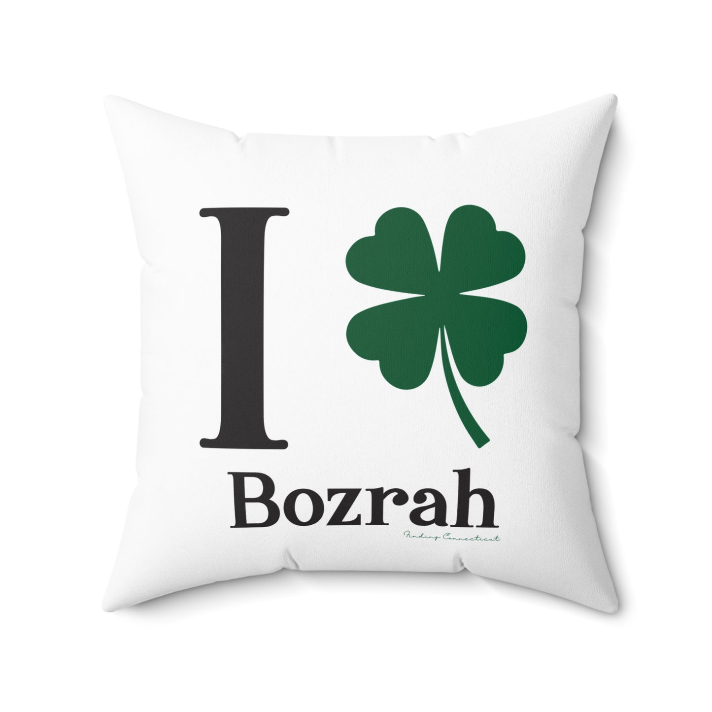 I Clover Bozrah Spun Polyester Square Pillow