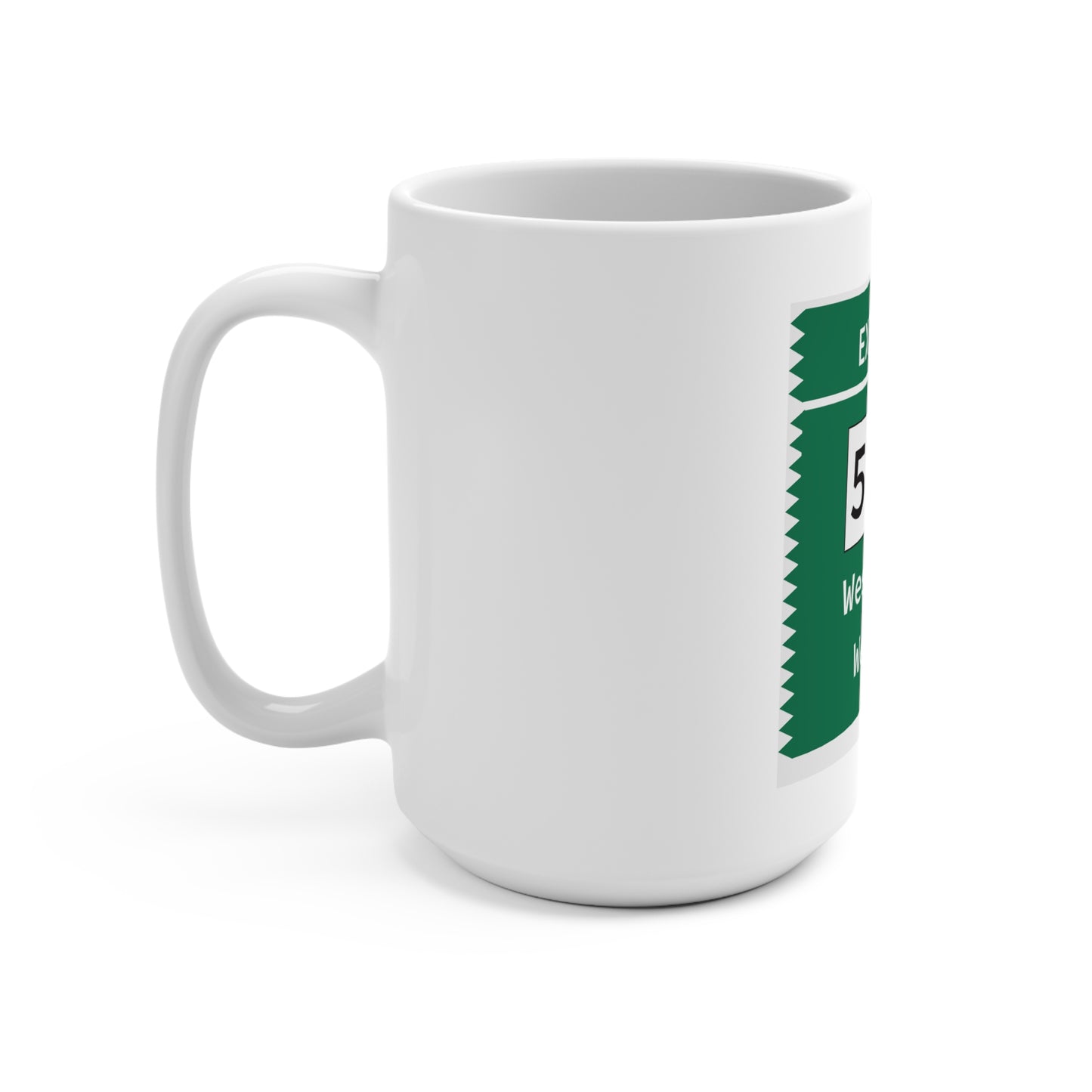 Vintage Merritt Parkway Exit 42 Sign Mug 15oz