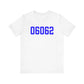 06062 Plainville Connecticut Zip Code Unisex Jersey Short Sleeve T-Shirt