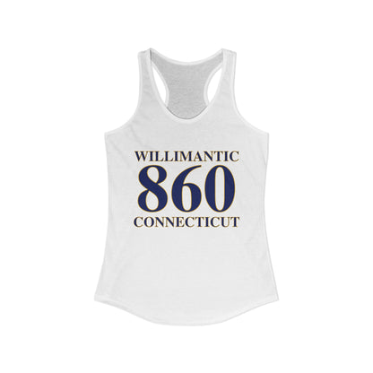 Willimantic 860 Connecticut Women's Ideal Racerback Tank Top