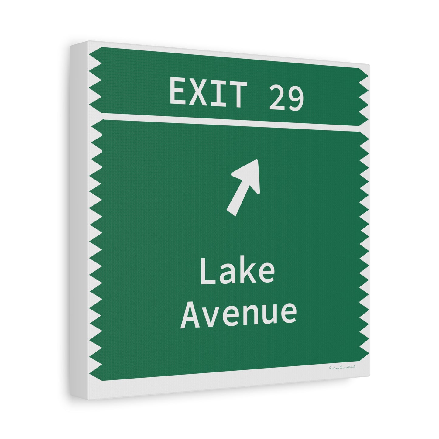 Vintage Merritt Parkway Exit 29 Sign Matte Canvas, Stretched, 1.25"