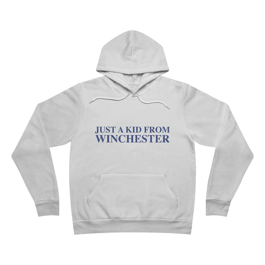 Just a kid from Winchester Unisex Sponge Fleece Pullover Hoodie