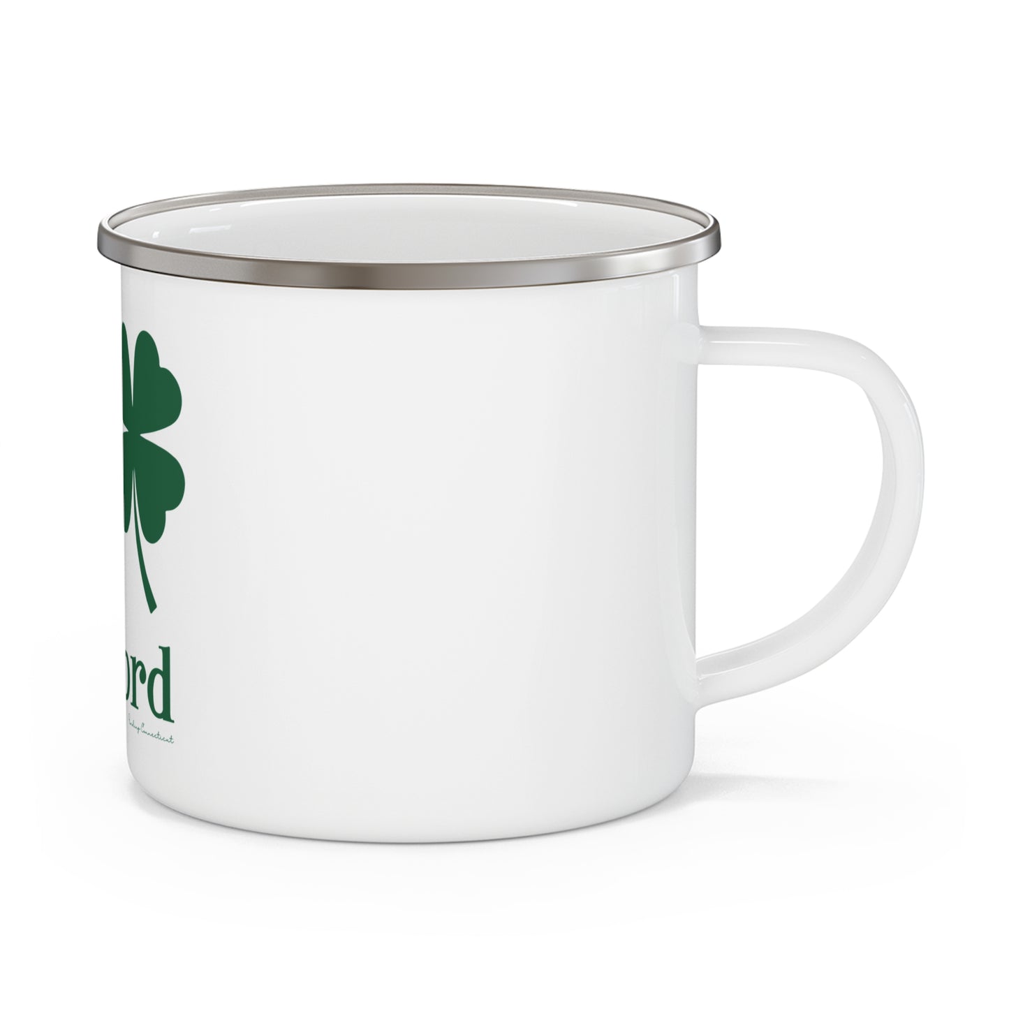 I Clover Guilford Enamel Camping Mug