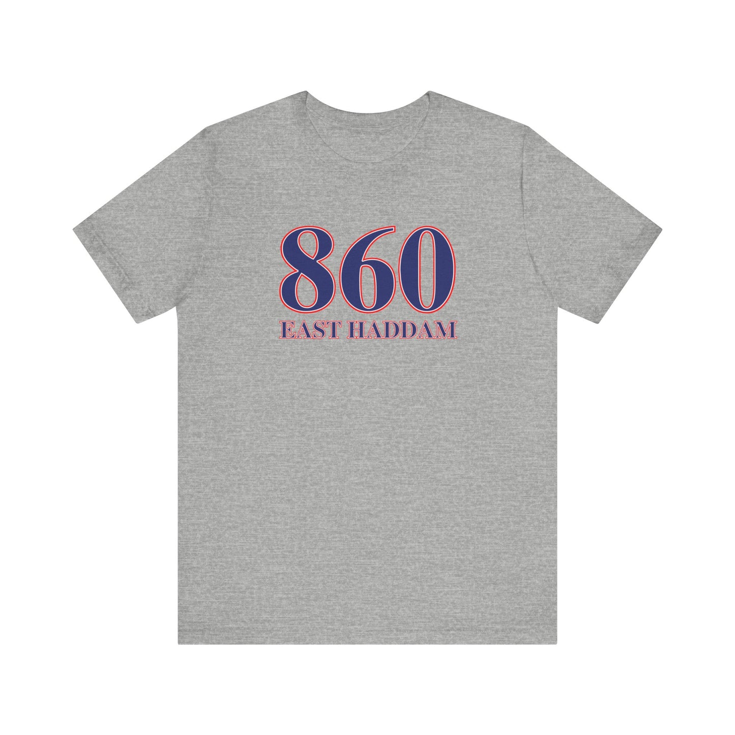 860 East Haddam Red White & Blue Unisex Jersey Short Sleeve T-Shirt