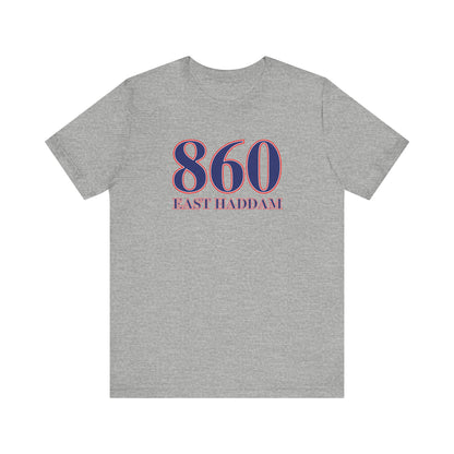 860 East Haddam Red White & Blue Unisex Jersey Short Sleeve T-Shirt