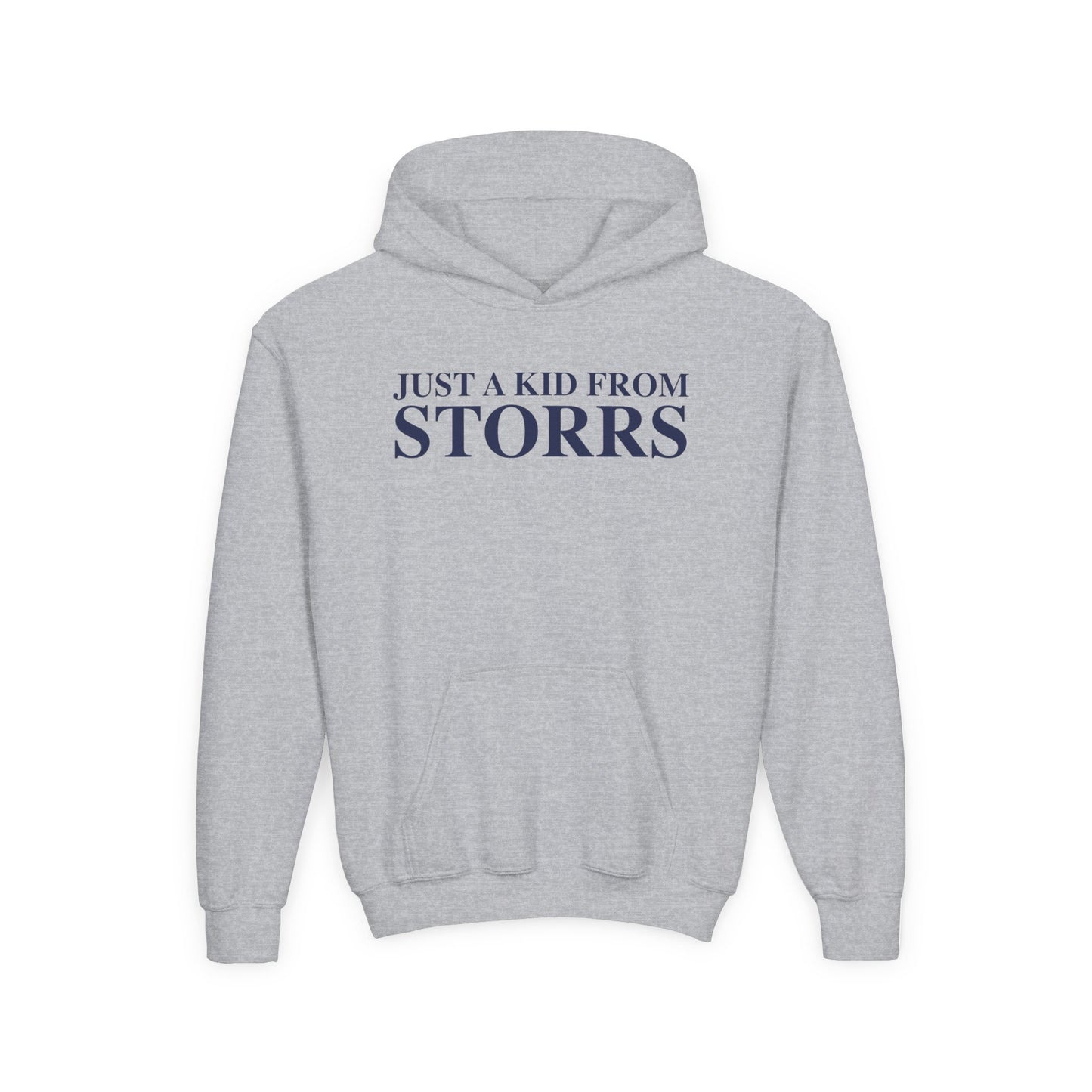 Just a kid from Storrs Youth Heavy Blend Hooded Sweatshirt