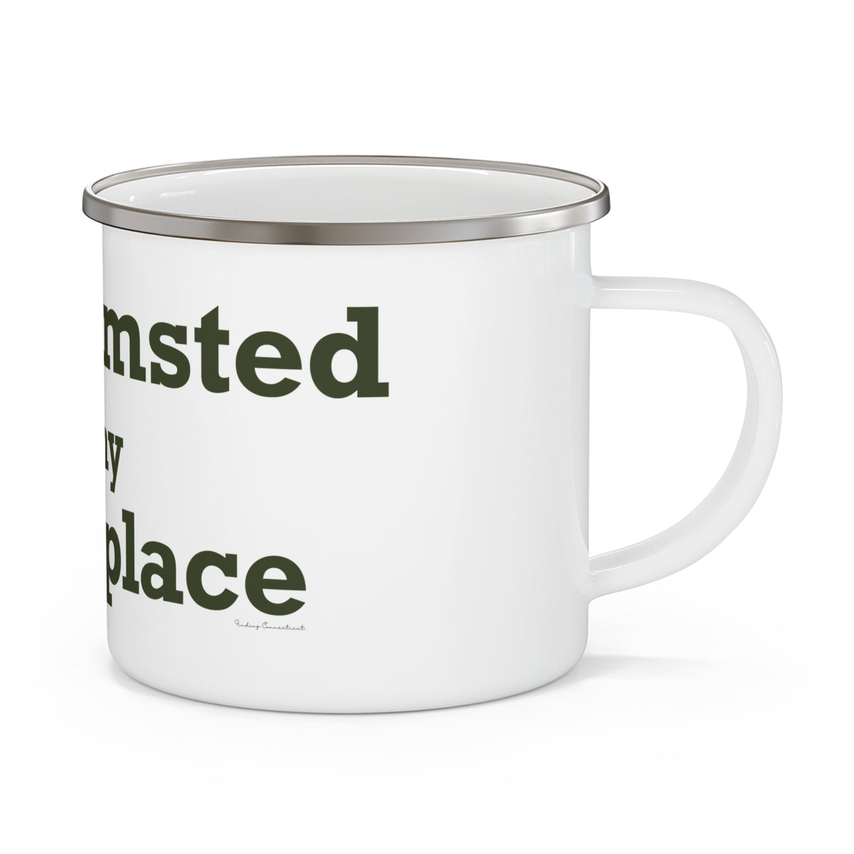 Barkhamsted is my Happy Place Enamel Camping Mug
