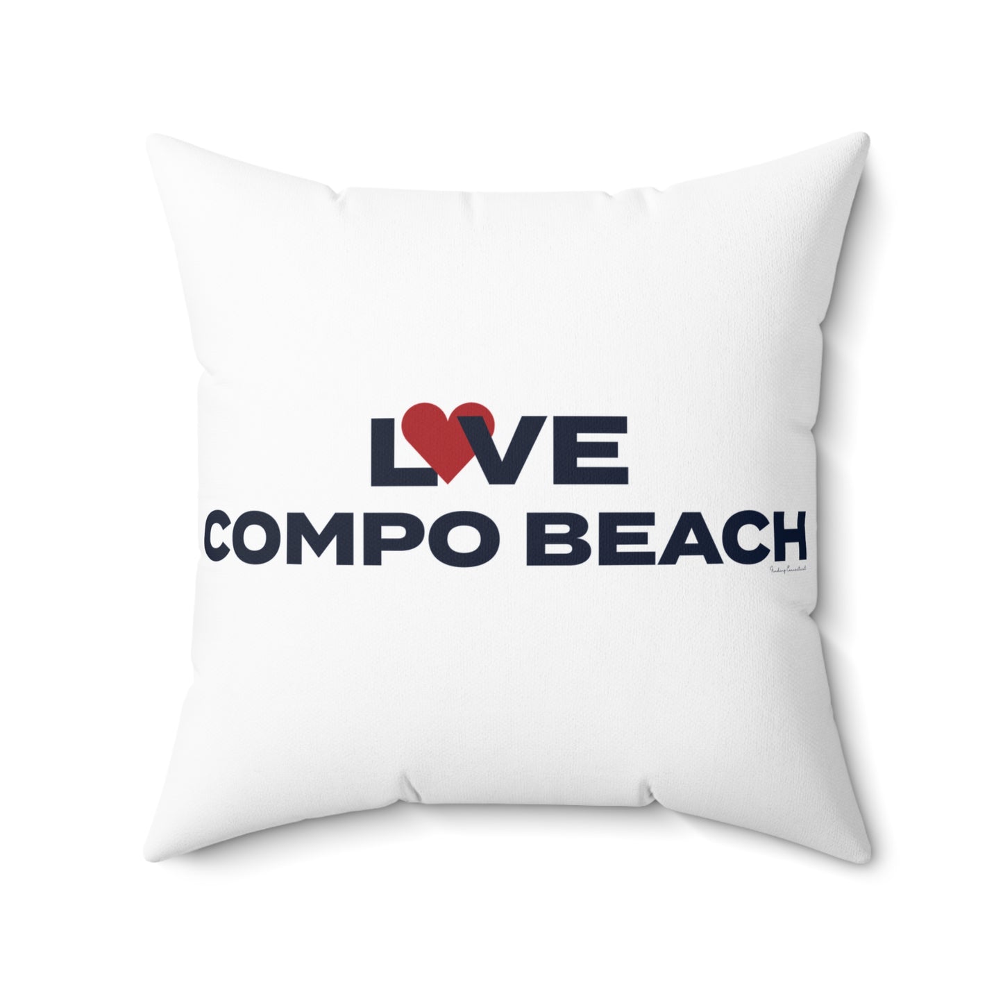 Love Compo Beach Spun Polyester Square Pillow