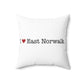 I Heart East Norwalk. Spun Polyester Square Pillow