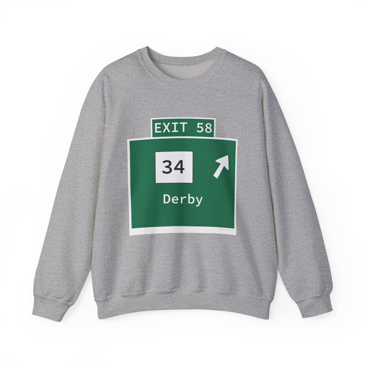 Vintage WCP Exit 58 Sign Unisex Heavy Blend™ Crewneck Sweatshirt